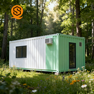 Úc tiêu chuẩn 20ft Granny phẳng mở rộng 3 phòng ngủ 2 tầng mở rộng nhà container để bán biệt thự và nhà ở - Product Image 1