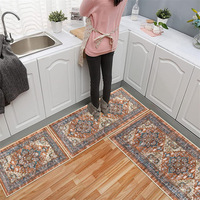 Tapis de cuisine bohème personnalisé en gros, antidérapant, imperméable, lavable en machine, tapis anti-fatigue doux et décoration intérieure.