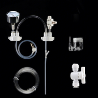 Kit DIY Générateur de CO2 pour Aquarium avec Diffuseur de Valve, Dispositif de Pression et de Débit d'Air pour Plantes Aquatiques