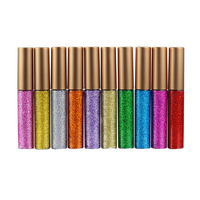 Fard à paupières scintillant imperméable de haute qualité OEM Highlight Shine Eyeliner liquide de couleur scintillante longue durée