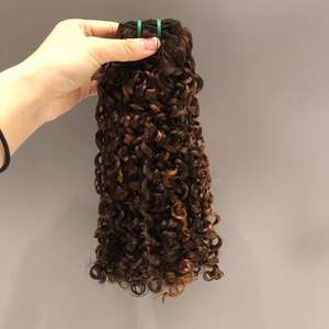 批发巴西精灵卷发处女发束，超双拉纬纱100% 处女精灵剪裁，带蕾丝正面闭合 - Product Image 3