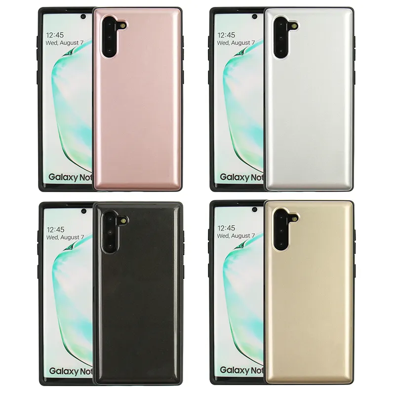 note 10 case with credit card solt ,card holder phone case with stand and mirror for samsung note 10 pro,TPU PC phone cover