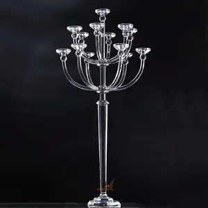 Table Centerpiece Candle Holder Crystal Candelabra 13 ARMS