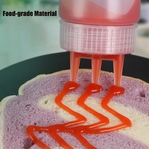 1Pcs 650ml Empty Plastic <b>Sauce</b> Squeeze Bottles Refillable Condiment Containers With Graduated For Salad Dressing BBQ Oils - Product Image 3