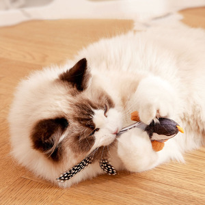 Phim hoạt hình cổ điển mô phỏng chim squeak Chew đồ chơi vui âm thanh làm giảm sự nhàm chán chim lông Polyester trong nhà/ngoài trời Sử dụng cho - Product Image 2