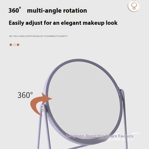 Qianqiu 7-inch Máy tính để bàn đơn giản hai mặt Magnifying Gương trang điểm bán buôn Tabletop <span class=keywords><strong>Dressing</strong></span> gương - Product Image 3