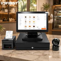 Terminal de point de vente tactile capacitif 15,6 pouces, système POS Windows, fourni directement par l'usine