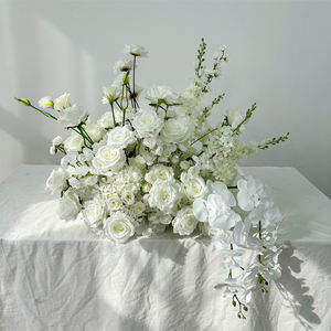 ดอกไม้ประดิษฐ์ขายส่งสำหรับตกแต่งโต๊ะงานแต่งงาน ทางเดินดอกไม้ แถวดอกไม้สำหรับตกแต่งงานแต่งงาน - Product Image 1