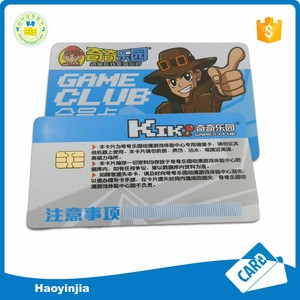 Tarjeta <span class=keywords><strong>pl</strong></span>ástica IC tarjeta inteligente chip dorado número en relieve - Product Image 2