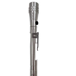 Harga pabrik senter Led teleskopik 3LED keperakan portabel senter pena kepala magnetik - Product Image 1