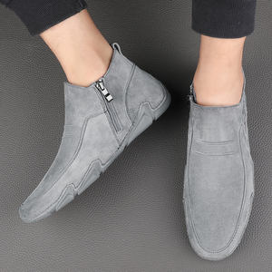 Scarpe da <span class=keywords><strong>uomo</strong></span> in pelle britanniche comode <span class=keywords><strong>mocassini</strong></span> fatti a mano scarpe da guida leggere da passeggio <span class=keywords><strong>mocassini</strong></span> Slip On scarpe Casual in pelle scamosciata - Product Image 6