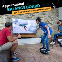 Planche d'équilibre intelligente en bois GoBalance Board avec application, 12 jeux interactifs, entraînement amusant à l'équilibre, entraînement à domicile