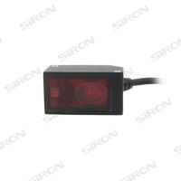 Capteur de déplacement laser à affichage LED en aluminium haute précision SIRON K051-11, détection infrarouge, IP67, 12-24V DC, sortie NPN/PNP, 2M