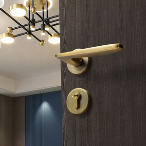 YONFIA Tay Nắm Cửa Hợp Kim Kẽm Nguyên Khối Mạ Crôm Sản Xuất 8001 Khóa Tay Nắm Cửa Nội Thất Phòng Ngủ Nhà Cửa Cho Cửa Gỗ - Product Image 5