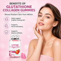 Gummies de collagène à marque privée OEM avec glutathion – Complément beauté, nutrition alimentaire, soutien pour la santé de la peau
