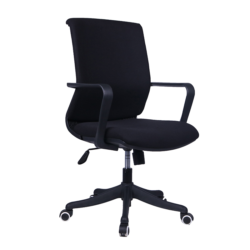 AODA desktop adjustable pool blue fabric mid work chair office chairs with casters