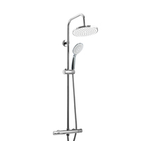 Système de douche moderne en cuivre Ensemble professionnel de douche de plafond murale Ensemble de douche à effet pluie pour salle de bain Pomme de douche Robinet de bain