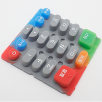 Chine Usine Personnalisée Bouton En Caoutchouc De Silicone Sérigraphie Radium Sculpture Clé En Silicone Clavier Étanche
