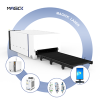 MKLASER MK-6025G 1200000W Raycus vollständig Geschlossener Austausch Tisch Lasers chneid maschine mit 2,5*6m Zwei Austauscher Arbeitstisch