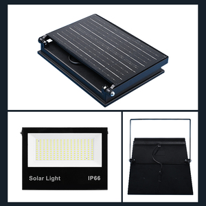 NEW Outdoor <b>Lighting</b> IP66 Waterproof 100W 200W 300W Floodlight Street Lamp Integration Folding Sensor LED Solar Flood <b>Light</b> - Product Image 5