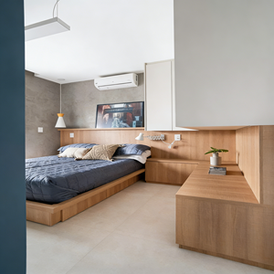 Armoire flottante minimaliste personnalisée BALOM avec éclairage LED à capteur intelligent, design moderne, mobilier de chambre à coucher haut de gamme - Product Image 6