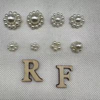 Vente en gros de perles rondes tendances Accessoires floraux Boutons en perles pour la décoration de vêtements Accessoires de couture