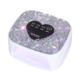 Lampe à ongles UV LED sans fil 72W, design diamant, alimentée par batterie, séchage rapide du vernis gel, pour salon de manucure - Product Image 6