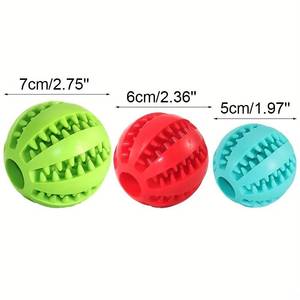 Wholesale New Pets <b>Balls</b> Nature Rubber Bouncy Toys <b>Dogs</b> Food Treating Feeder Tooth Cleaning <b>Ball</b> for Pet Training IQ - Product Image 2