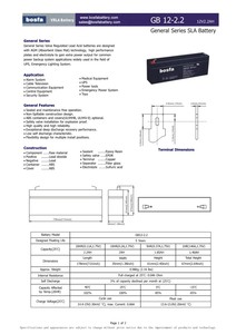 GB12-2.2 12v 2ah 2.2ah中国鉛酸ups密閉型充電式バッテリー - Product Image 3