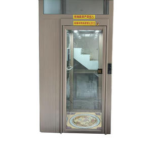 Настраиваемый роскошный современный домашний лифт с датчиком безопасности, автоматическими дверями, для вилл и жилых комплексов, 2-6 этажей, для семейного использования, ПВХ - Product Image 4