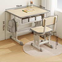 Ensemble table et chaise d'étude individuelles modernes pour collège, lycée et université - Autres meubles scolaires, bureau et chaise