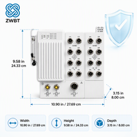 Cisco Switch Catalyst IE-3400H-16FT-E Heavy Duty IP67 Switch 16x FE M12 D-Code -40C hingga 75C Wall Mount Fanless Network Essentials