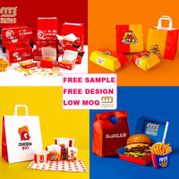 Caja de Cartón Plegable para Hamburguesas con Impresión Personalizada para Comida Rápida, Caja Higiénica Desinfectada para Hamburguesas, Caja para Llevar Comida