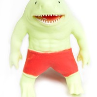 Jouet anti-stress personnalisé en forme de requin amusant, extensible, en TPR, rempli de sable, jouet à presser en forme de requin