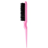 Brosse démêlante professionnelle 3 rangées en nylon pour coiffure, brosse à queue de rat en ABS pour le volume et le massage du cuir chevelu, pour femmes et salons de coiffure