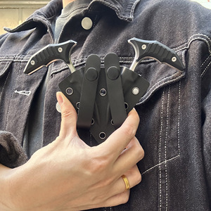 Couteau à lame fixe multifonctionnel de défense personnelle Twin <span class=keywords><strong>Bee</strong></span> Stinger HK SC015 DIY en acier inoxydable G10 OEM avec garantie d'un an - Product Image 4
