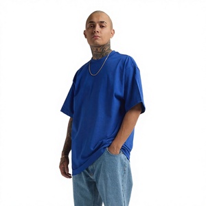 Mens Regular Fit Crewneck <b>Tshirt</b> Streetwear Heavyweight 100% Cotton Short Sleeve Workout Tops - Product Image 2