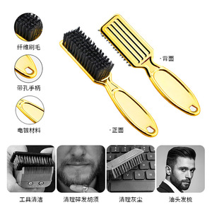 ชุดหวีผมสีทองพร้อมแปรงสำหรับผู้ชาย ช่วยให้ผมเรียบตรงได้ทุกประเภท - Product Image 4