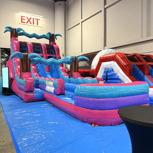 Toboggan <span class=keywords><strong>aquatique</strong></span> <span class=keywords><strong>gonflable</strong></span> en PVC à <span class=keywords><strong>prix</strong></span> de gros avec piscine intégrée pour jeux d'été - Product Image 4