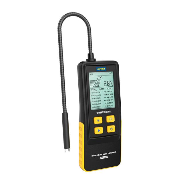 AUTOOL AS502 Digital Electric Car Automotive Tester 2.8 Inch LCD Display Break Fluid Oil Diagnostic Tool 6V 5V Voltage 3 Year