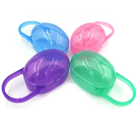Boîte à tétine ovale en PP, boîte de rangement, emballage avec poignée, produits pour bébés, fournitures d'alimentation pour nouveau-né