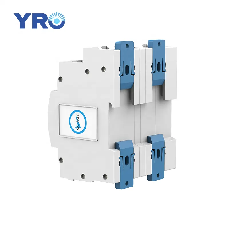 Yro YRQ4PC-63 2P 63A 220V nhà máy Giá điện kép tự động chuyển đổi Din Rail 2P ATS thay đổi trên thiết bị