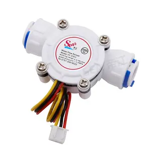 Produsen laut S301 pengukur aliran air plastik 24v sakelar aliran Output Sensor aliran turbin denyut untuk perawatan air pendingin - Product Image 1