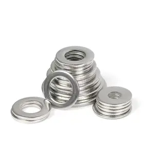 Wholesale Plain 304 Stainless Steel Flat Washer M1.6 M2 M2.5 M3 M4 M5 M5 M8 M10 M12 M20 DIN125 Washer