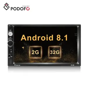 Podofo 2 الدين راديو السيارة الاندورويد 2 + 32GB Autoradio العالمي 7 "سيارة مشغل فيديو GPS والملاحة واي فاي Mirrorlink