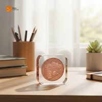Artesanías de Poliresina Personalizadas de Alta Gama con Placa de Logotipo Integrada para Decoración de Negocios, Hogar, Escuela y Gobierno, Artesanías OEM