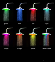Pommeau de douche LED ABS portable de 6 pouces pour salle de bain – Meilleure vente