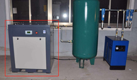 Compresseur d'air monophasé Mini compresseur d'air rotatif à vis stationnaire électrique VSD 11kw 15hp à vendre