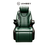 Sofá Cama Triple Plegable Z3 KIMSEY de Cuero PU con Cinturón de Seguridad de 3 Puntos para Autocaravana/RV