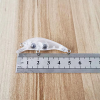 3,1g 5cm Corps de leurre micro-object japonais à tête ronde coulant, ébauche vierge pour minnow